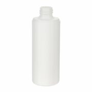 100ml White Cylinder HDPE Plastic Bottle with 20/410 Neck
