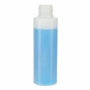 100ml  Nature Color Cylinder HDPE Plastic Bottle with 20/410 Neck