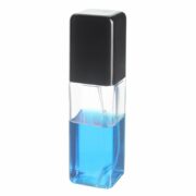 100ml Clear Square PET Plastic Bottle with 24/410 Neck