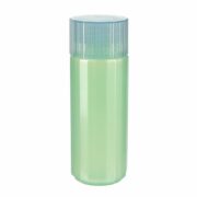 100ml Green PET Plastic Cylindrical Round Bottle with 24/410 Neck