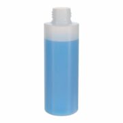 120ml/4oz Nature Color Cylinder HDPE Plastic Bottle with 24/410 Neck