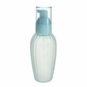 125ml Clear Blue PET Plastic Round Bottle with 24/410 Neck