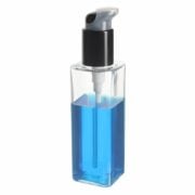 150ml/5oz Clear Square PET Plastic Bottle with 24/410 Neck
