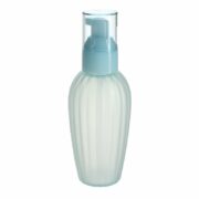 150ml/5oz Clear Blue PET Plastic Round Bottle with 24/410 Neck