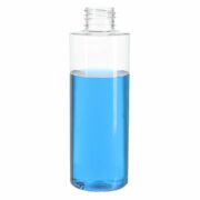150ml/5oz Clear Cylinder PET Plastic Bottle with 24/410 Neck
