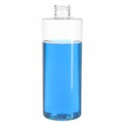300ml/10oz Clear Cylinder PET Plastic Bottle with 24/410 Neck