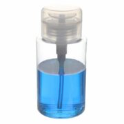 150ml/5oz Clear PETG Plastic Cylinder Polish Remover Bottle with 33/410 Neck