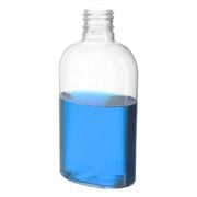 200ml Clear Oval PET Plastic Bottle with 24/415 Neck