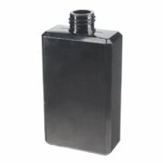 200ml Black Square PETG Plastic Bottle with 24/410 Neck