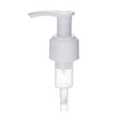 Handbody Pump, 24-410, Ribbed, Lock Up, White, Spring Outside, 2ml Output - KIWL Plastic