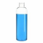 300ml/10oz Clear PET Plastic Cosmo Round Bottle with 28/410 Neck