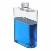 300ml/10oz Clear PETG Plastic Oval Bottle with 24/410 Neck