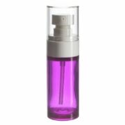30ml/1oz Clear Purple Extra Thick Cylinder PETG Plastic Spray Bottle with 18/410 Neck