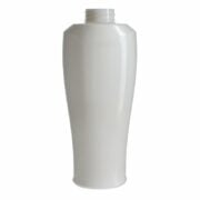 350ml White Oval PET Plastic Bottle with 32/410 Neck