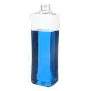 380ml PET Plastic Square Bottle with 24/410 Neck