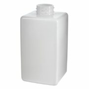 480ml/16oz White Square PET Plastic Bottle with 28/410 Neck