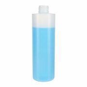 500ml Nature Color Cylinder HDPE Plastic Bottle with 28/410 Neck