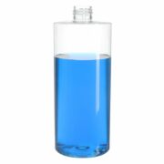 500ml Clear Cylinder PET Plastic Bottle with 24/410 Neck