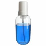 500ml Container Foam Bottle Clear, PET Plastic, Round, 43mm
