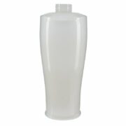 650ml White PET Plastic Oval Bottle with 32/410 Neck