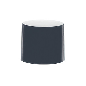 15/415 Black PP Plastic Smooth Plain Screw Top Cap with PE Foam Liner