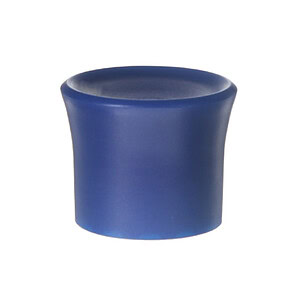 20mm Blue PP Plastic Smooth Plain Screw Top Cap with Liner