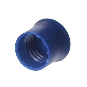 20mm Blue PP Plastic Smooth Plain Screw Top Cap with Liner - Image 2