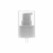 24-410 Treatment Pump, White, Ribbed, Clear Full Hood, 0.25ml Output