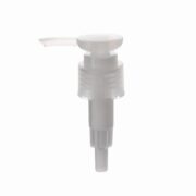 24/410 Clear/White PP Ribbed Twist Lock Down Lotion Pump