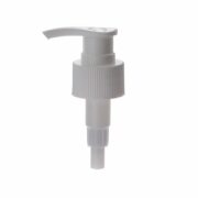 28/410 White PP Ribbed Twist Lock Down Lotion Pump
