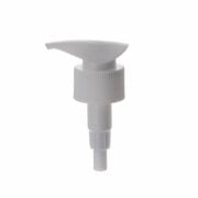28/410 White PP Ribbed Twist Lock Down Lotion Pump