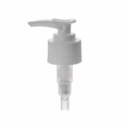 Hand Lotion Pump Dispenser, 28-410, Ribbed, Lock Down, White, 2ml Output