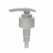 Bathroom Lotion Pump, 28-410, Ribbed, Lock Down, White, 2ml Output