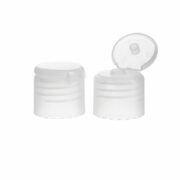 28/415 Clear PP Plastic Smooth Flip Top Cap