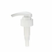 32/410 White PP Ribbed Twist Lock Down Lotion Pump