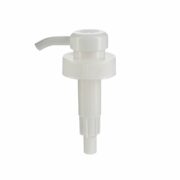 38-400 Lotion Pump, 38mm, Ribbed, Lock Down, White, 2ml Output - KIWL Plastic