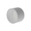 18mm 18/410 White PP Plastic Ribbed Plain Screw Top Cap with PE Foam Liner - Image 3