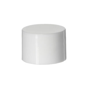 18mm 18/410 White PP Plastic Smooth Plain Screw Top Cap with PE Foam Liner