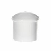 20mm 20-415 White Plastic Smooth Plain Screw Cap XG20G02 (1)