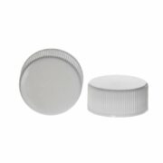 28mm 28-400 White PP Plastic Ribbed Screw Cap with PE Foam Liner XG04L01 (1)