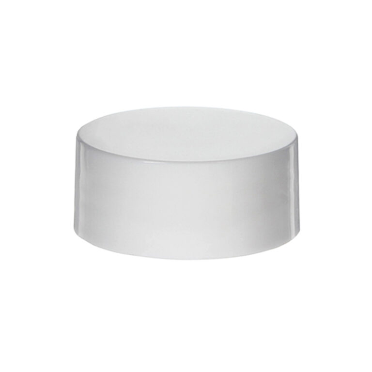 32mm 32/410 White PP Plastic Smooth Plain Screw Cap with PE Foam Liner