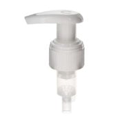 Hand Lotion Dispenser, 24-410, Ribbed, Lock-Up, Spring Outside Pump, White, 2.0ml Output