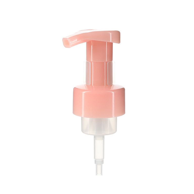 Bulk Soap Dispenser Foam Pump, Pink, 43mm, Clip Lock, Spring Outside