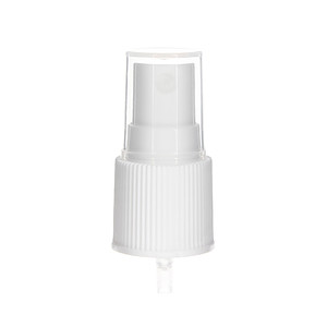 22-415 Fine Mist Sprayer- Ribbed- White- Clear PP Hood- 0.13ml