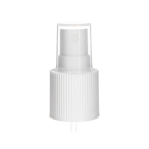 24-415 Fine Mist Sprayer- Ribbed- White- Clear PP Hood- 0.13ml