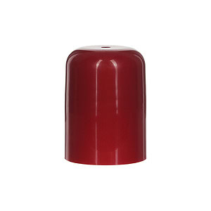 20mm 20/420 Red PP Plastic Ribbed Plain Screw Cap with Liner