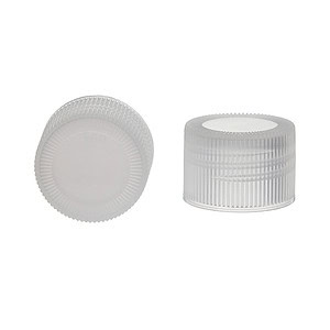 24/410 Nature Plastic Ribbed Screw Cap with Liner, Stipple Top - Image 2