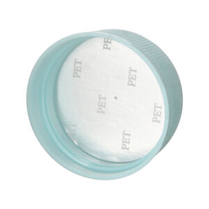 43-410 Plastic Ribbed Plain Screw Cap with Liner - Image 2