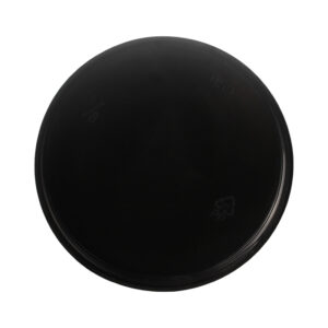 68mm 68-400 Black Plastic Smooth Plain Screw Cap with Liner - Image 2